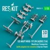 RESKIT RSK35-0011 US NAVY MHU-191/M (AERO 21A) Munitions Transporter (with adapters for missiles) (Carrier Fleet) (3D Printed model kit) 1/35